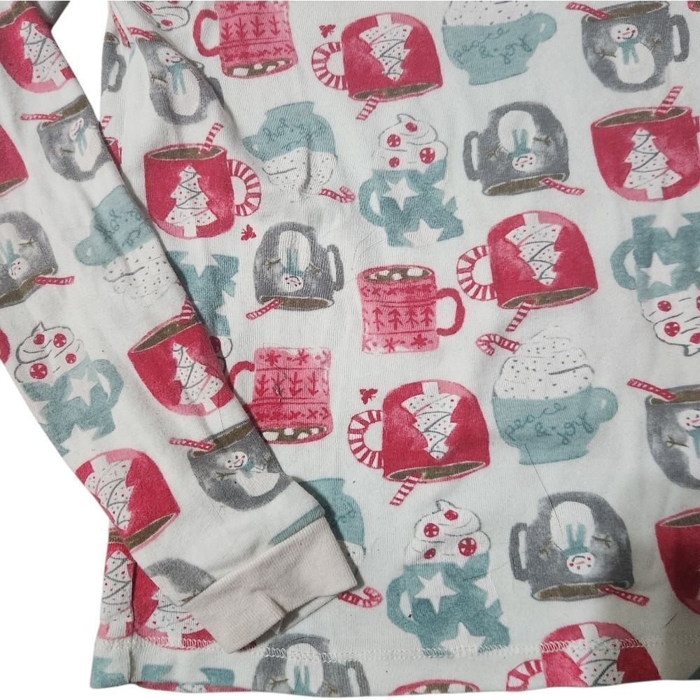 Burt's Bees Holiday Pajamas Size 10 2 Pc Christmas Hot Cocoa Organic Cotton - Picture 5 of 6